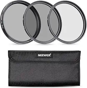 Neewer 10088025 67mm UV CPL ND4 Filter Kit