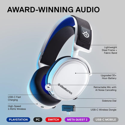 SteelSeries 207-00-1541 Arctis 7P+ Wireless Gaming Headset