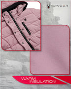 Spyder Girls' Long Puffer Jacket Quilted Insulated Winter Coat