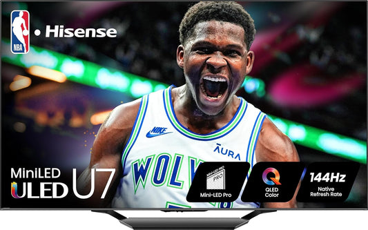 Hisense 85U7N 85-Inch ULED 4K Mini-LED QLED 144Hz Google TV