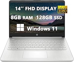 HP 14-fq0110wm FHD Ryzen 3 Laptop (Renewed) — main product image