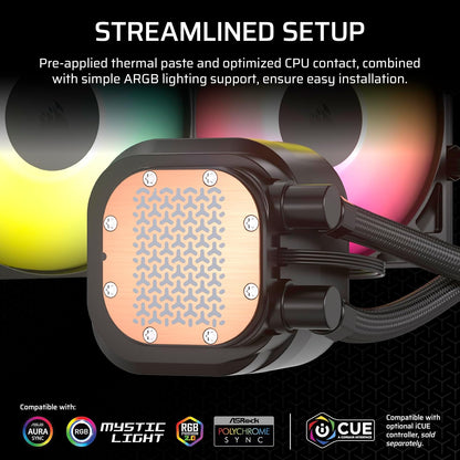 Corsair CW-9060092-WW Nautilus 240 RS ARGB Liquid CPU Cooler