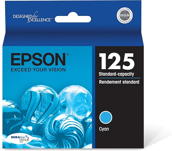 Epson T125220-S DURABrite Ultra Cyan Ink Cartridge — main product image