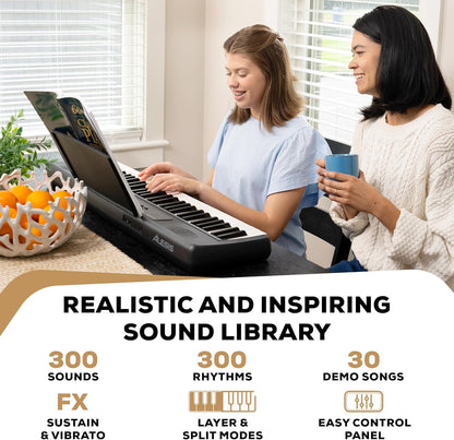 Alesis MELODY61 MK4 KO 61-Key Keyboard Piano for Beginners