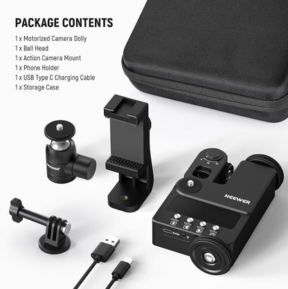 Neewer 10102371 Motorized Camera Dolly - App Controlled