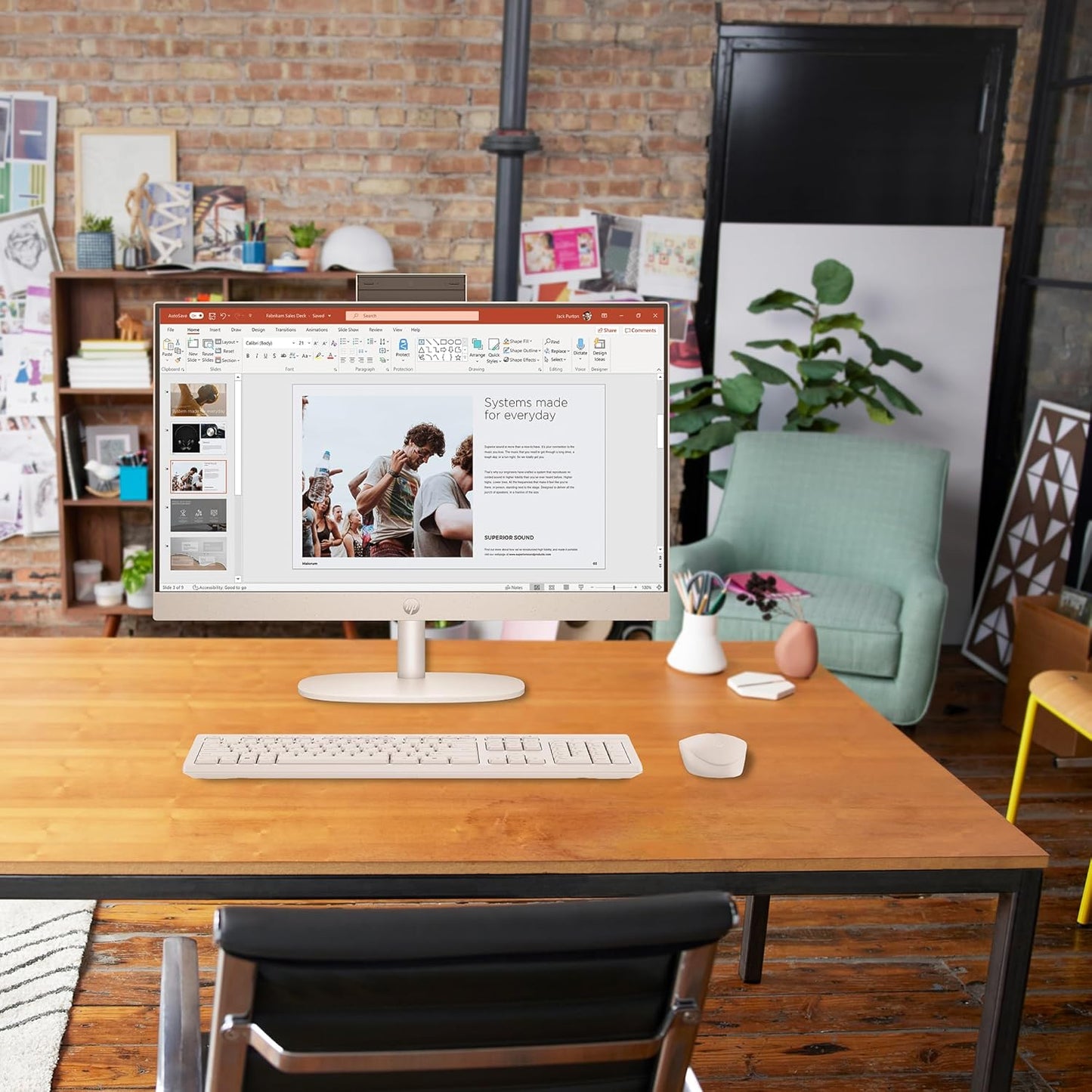 HP 9C9G0AA#ABA 24" All-in-One Desktop PC Ultra 5