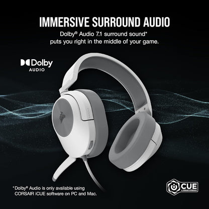 Corsair CA-9011390-WW HS55 Surround v2 Gaming Headset White