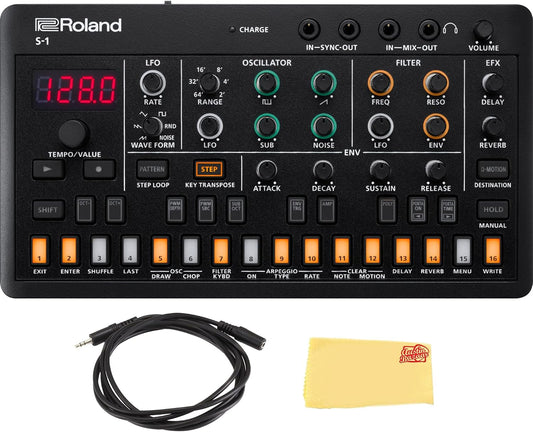 Roland S-1 AIRA Compact Tweak Synthesizer Bundle