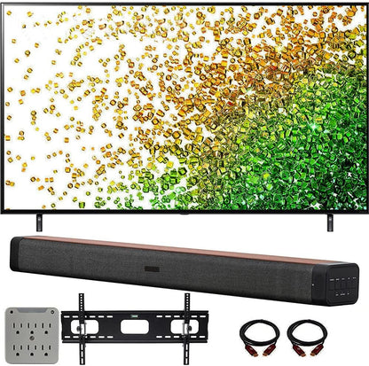 LG E2LG55NANO80UPA 55-Inch NanoCell 4K Smart TV Bundle