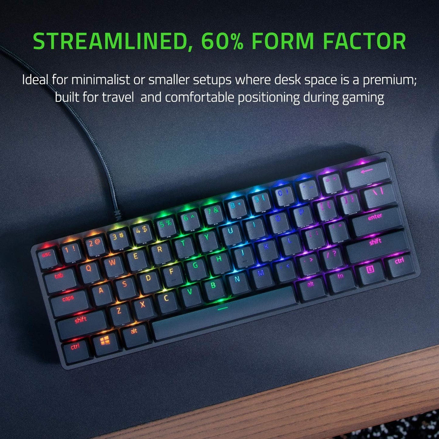Razer RZ03-03390500-R3U1 Huntsman Mini 60% Clicky Gaming Keyboard