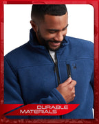 Spyder Brushed Heather Fleece Jacket Midweight Zip
