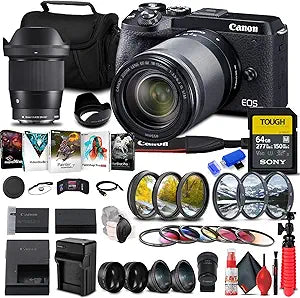Canon EOS M6 Mark II Mirrorless Camera 18-150mm Lens Kit