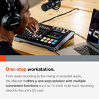 Tascam MIXCAST4 Podcast Streaming Mixer Recorder USB Interface