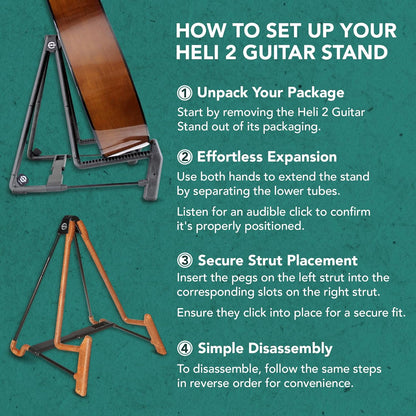 K&M 17581C Heli 2 Electric Guitar Stand