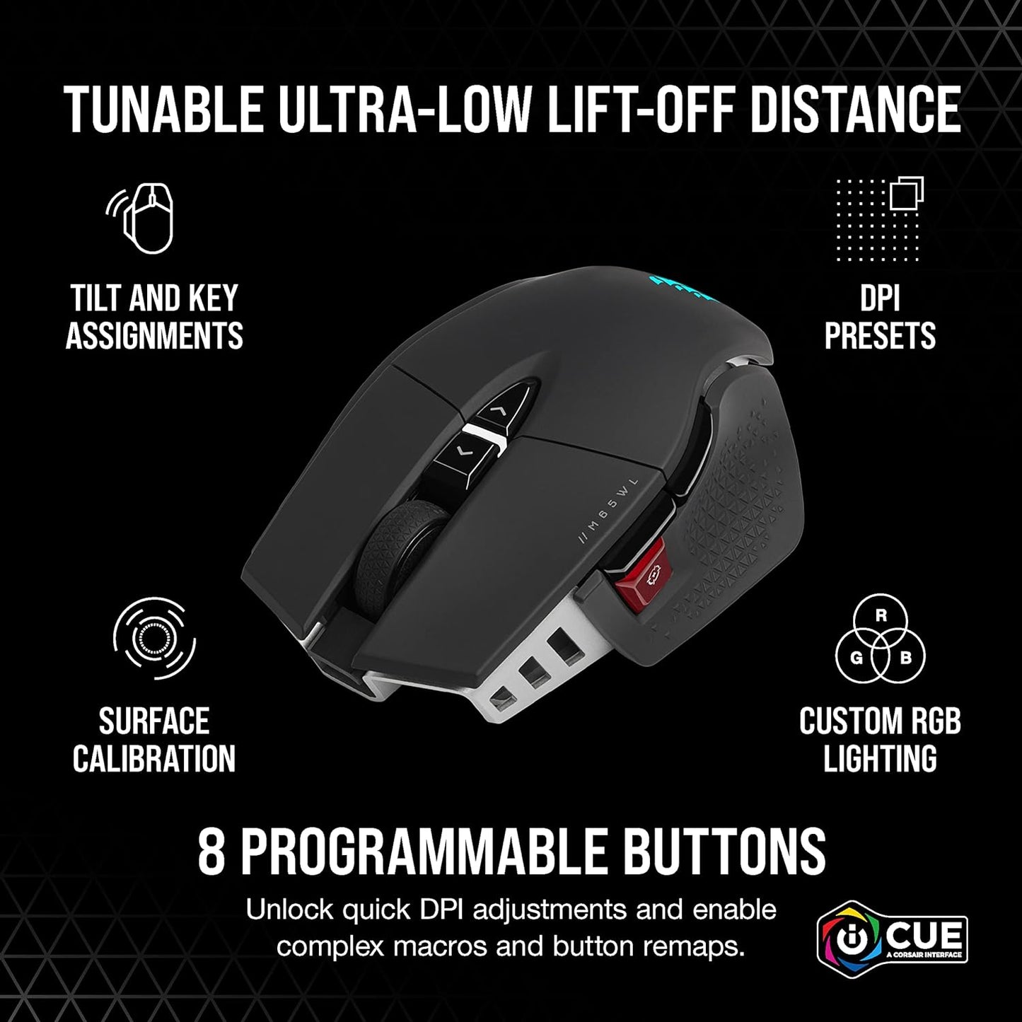 Corsair CH-9319411-NA2 M65 RGB Ultra Wireless Gaming Mouse