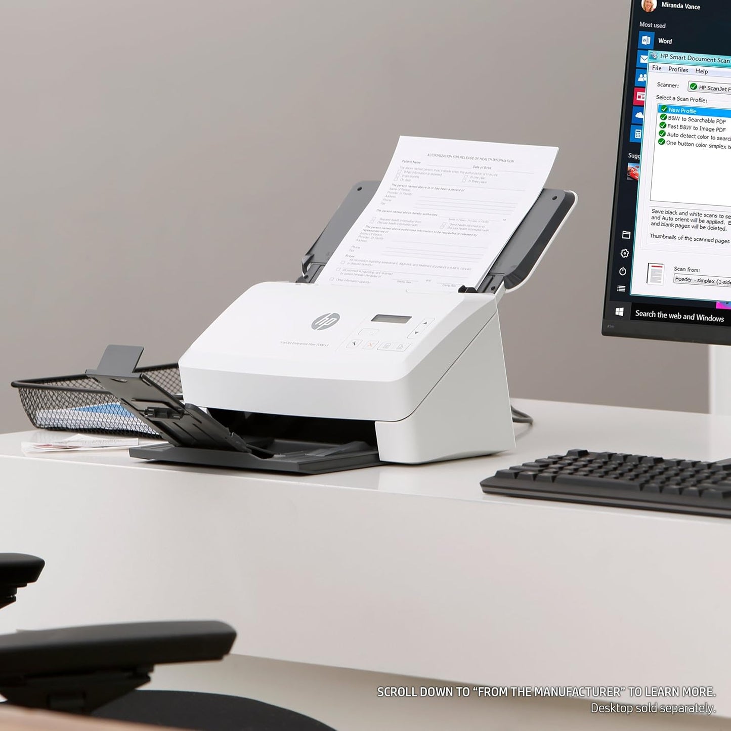 HP ScanJet Enterprise Flow 7000 s3 Sheet-feed Scanner