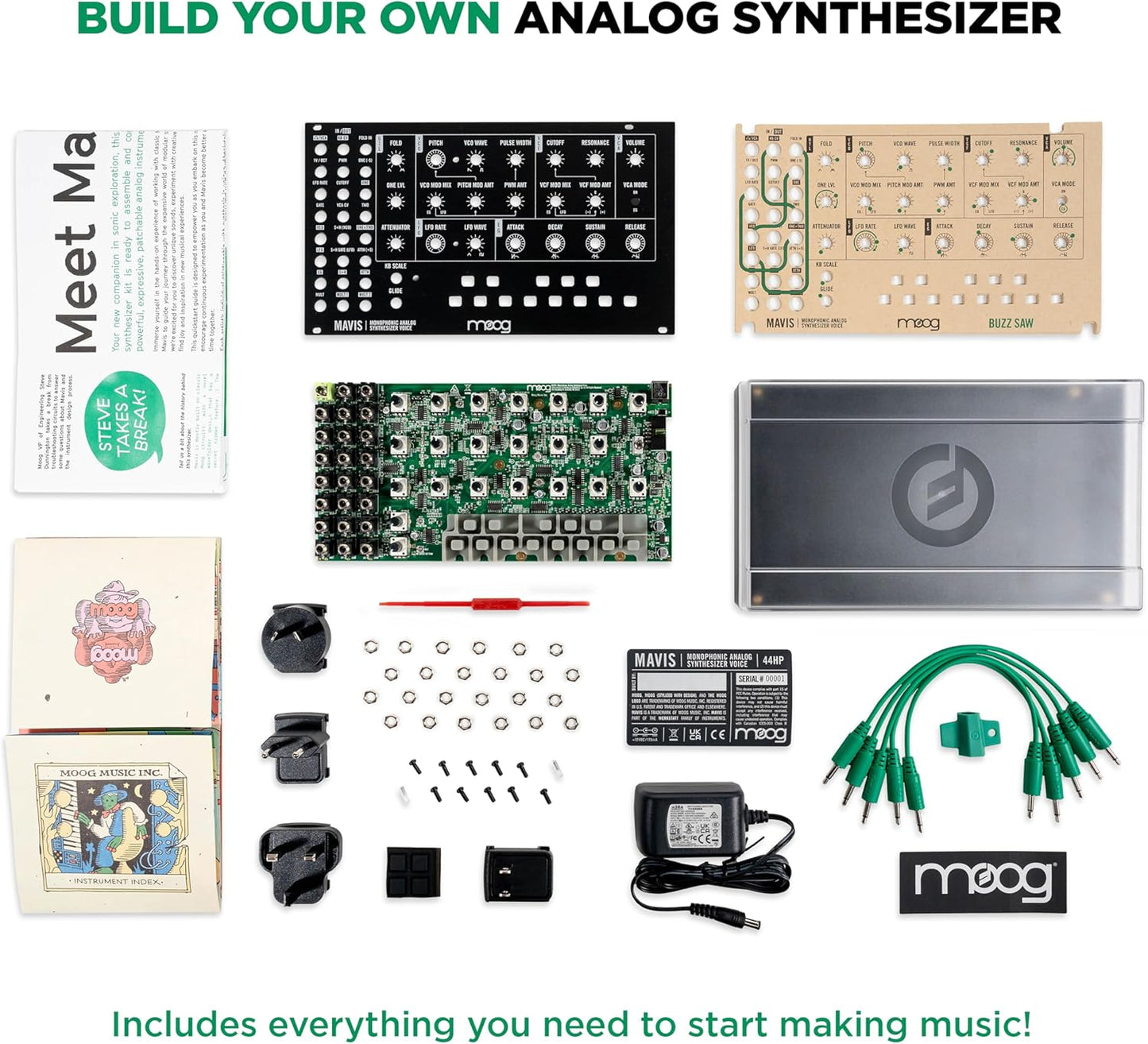 Moog MOD-WK-MAVIS-U Mavis Analog Synthesizer Kit with Keyboard