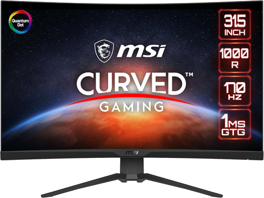 MSI MAG325CQRF QD 31.5" 170Hz Curved QHD Gaming Monitor