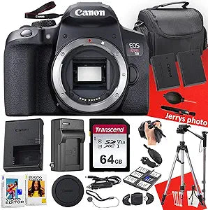 Canon EOS Rebel T8i DSLR Camera 20pc Bundle