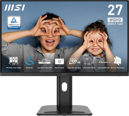 MSI Pro MP273QP E2 27" QHD 100Hz IPS Monitor