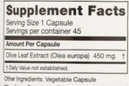 Seagate Olive Leaf Extract - 450mg, 45 Capsules - Immune Support
