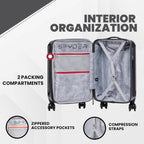 Spyder 210 Rails 3-Piece Luggage Set Black