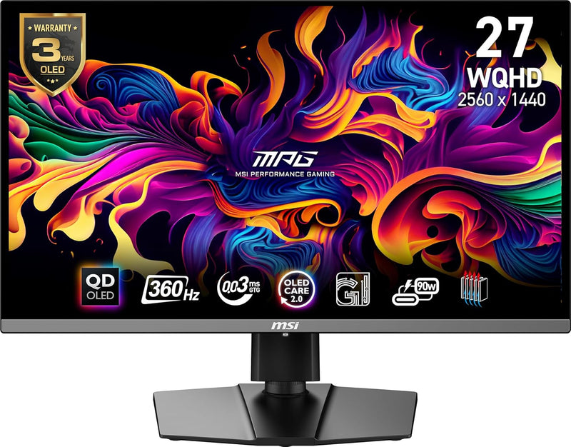 MSI MPG 271QRX QD-OLED 360Hz Gaming Monitor — main product image