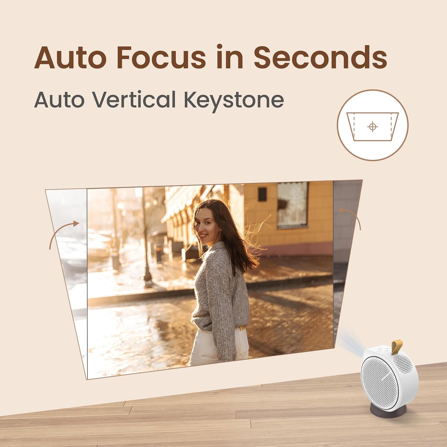 BenQ GV30 Portable Smart Projector Android TV Renewed