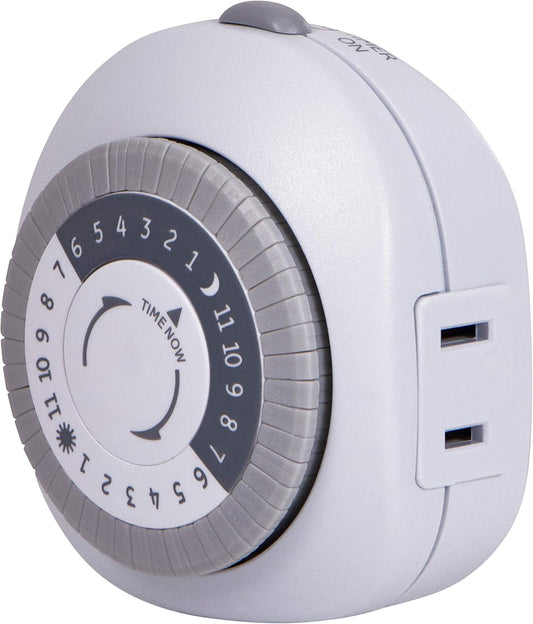 GE 15152 - 24-Hour Indoor Mechanical Outlet Timer