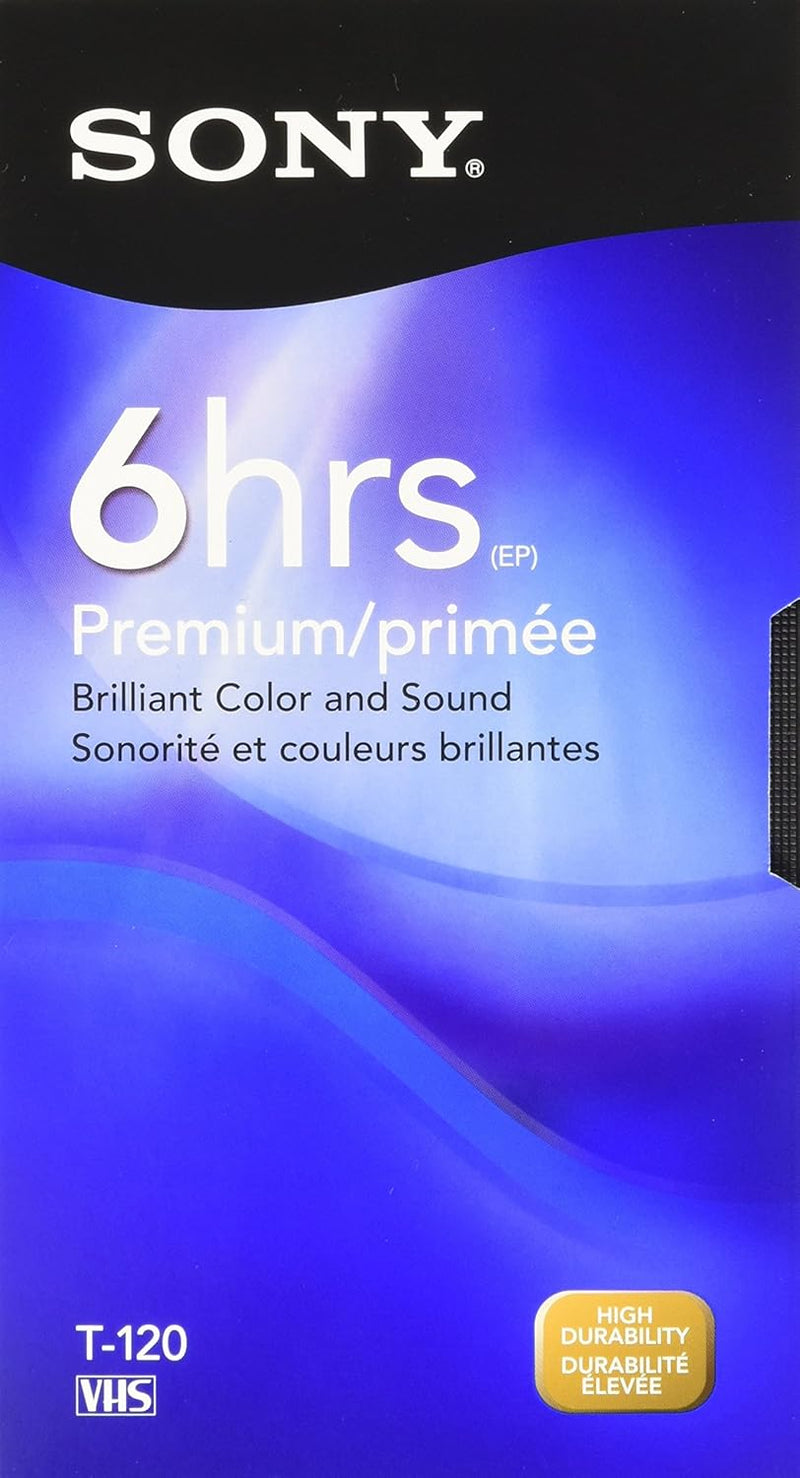 Sony T120V Premium S-VHS Videocassette — main product image