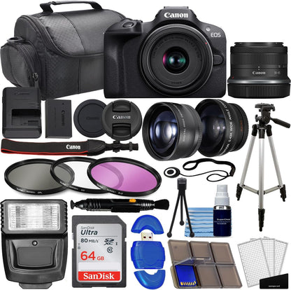Canon Canon EOS R100 Mirrorless Camera Bundle Renewed