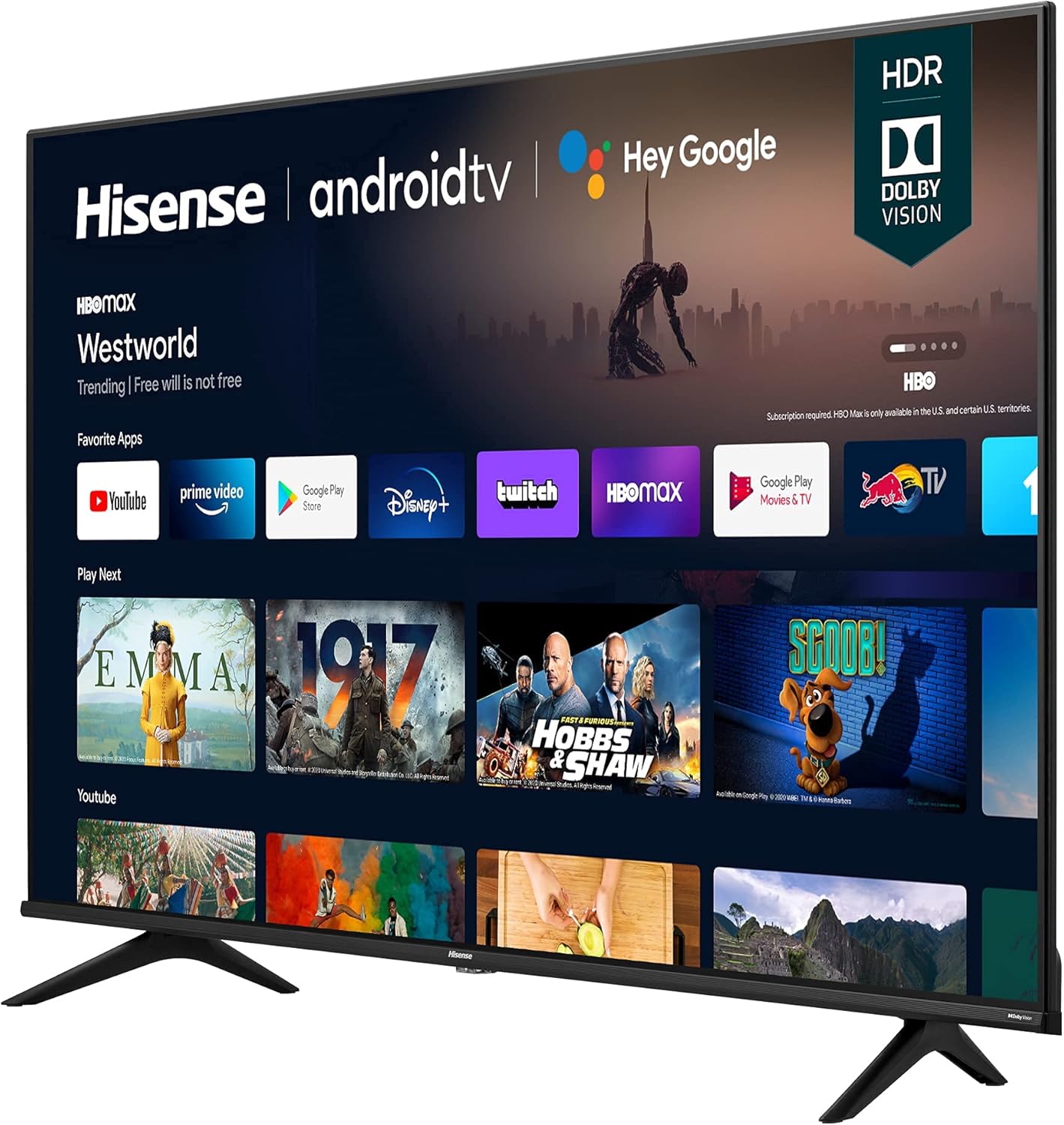 Hisense 65A6G 65-Inch 4K UHD Android Smart TV Renewed