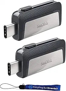 SanDisk Ultra 256GB Dual USB-C Flash Drive 2-Pack — main product image