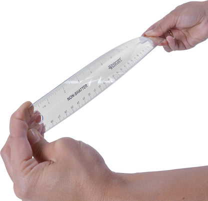 Westcott 13862 12-Inch Flexible Clear Ruler