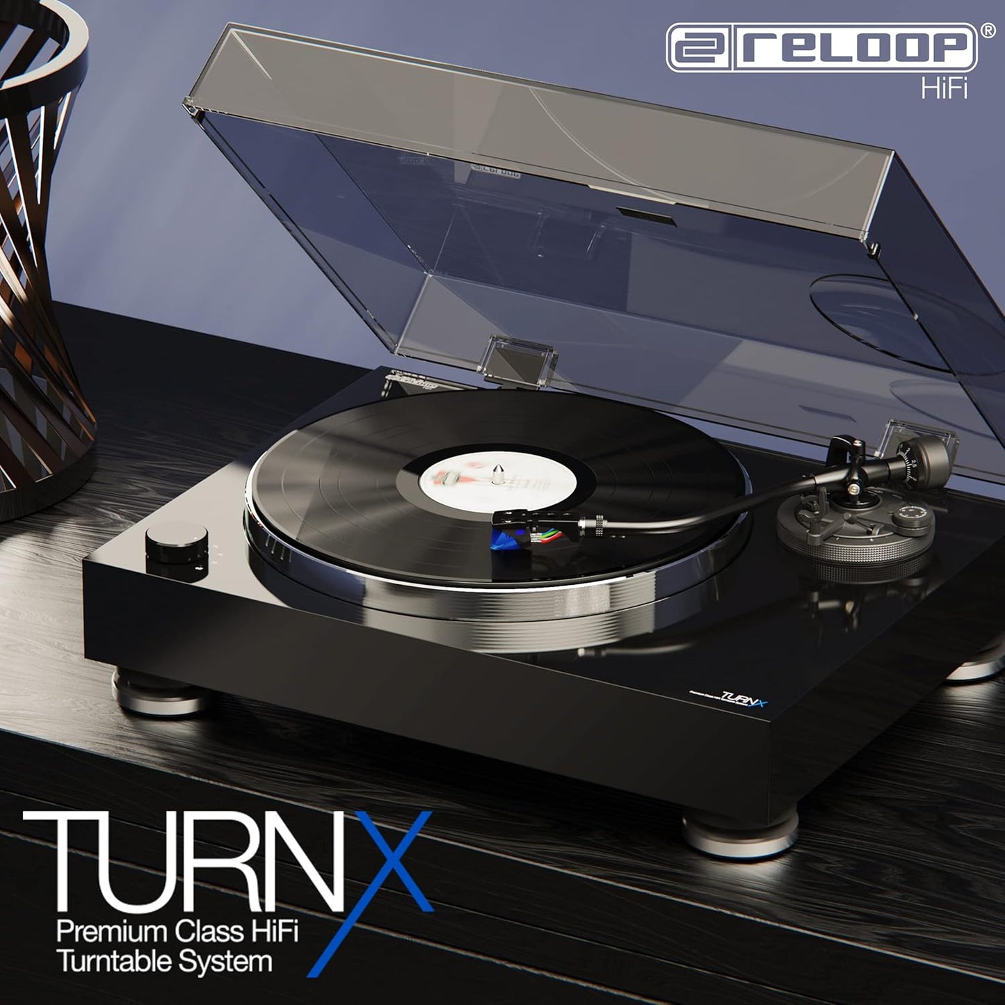 Reloop 244366 Turn X HiFi Turntable - Ortofon 2M Blue