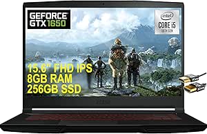 MSI GF63 Thin Gaming Laptop GTX 1650 8GB 256GB SSD