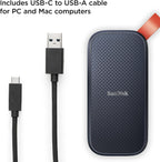 SanDisk SDSSDE30-1T00-G26 1TB Portable SSD USB-C