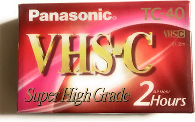Panasonic TC-40 VHS-C Camcorder Video Tape