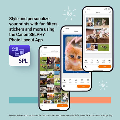 Canon SELPHY QX20 White Compact Photo Printer