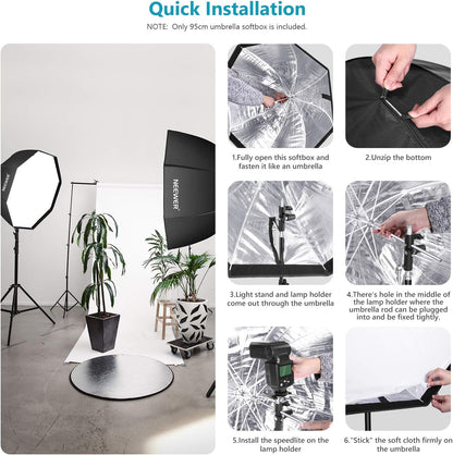 Neewer 10096706 37.5" Octagon Softbox with Bag