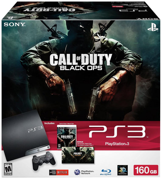 Sony PlayStation 3 160GB Black Ops Bundle Renewed