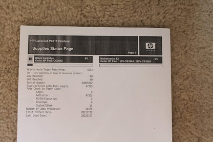 HP HEWCB511A-RC1 LaserJet P4015x Printer (Renewed)