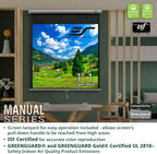 Elite Screens M80UWH 80-Inch Manual Projector Screen