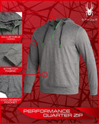 Spyder Pullover Hoodie - Men's Quarter Zip Active Sweatshirt