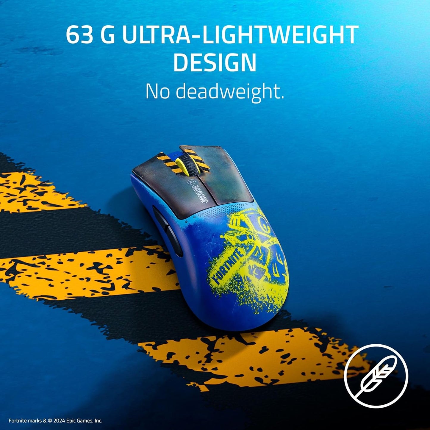 Razer DeathAdder V3 Pro RZ01-04630700-R3M1 Fortnite Edition Wireless Gaming Mouse