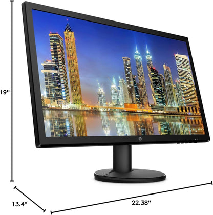 HP V24 24-inch FHD Monitor 2-Pack with Dual Stand