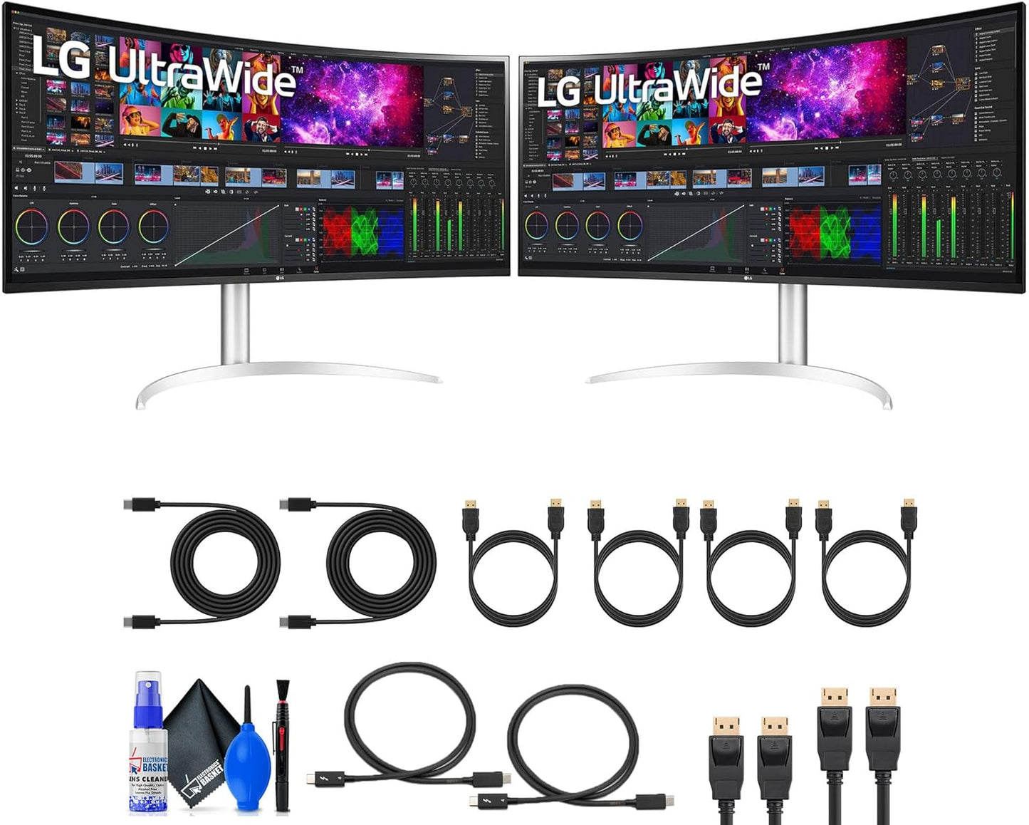 LG 40WP95C-W 39.7" UltraWide Curved 5K2K HDR Monitor