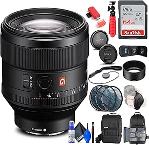 Sony SEL85F14GM 85mm f/1.4 GM Lens Kit