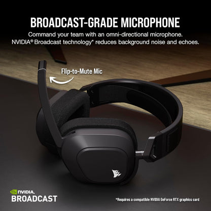 Corsair CA-9011295-WW HS80 MAX Wireless Gaming Headset Bluetooth