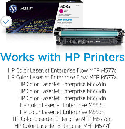 HP CF363X 508X Magenta High-Yield Toner Cartridge